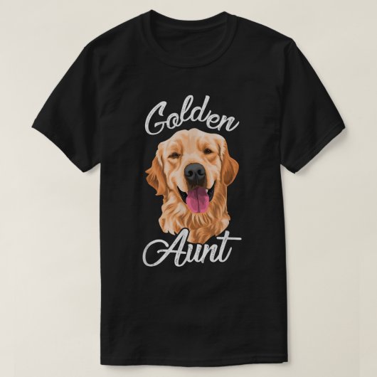 T-shirt Golden Retriever Tante pour femmes Mère chien anim (Design devant)