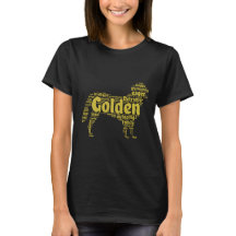 Golden Retriever Word Art Nommé Élégant Moderne