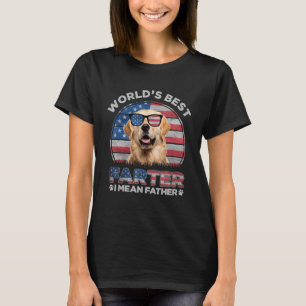 T-shirt Golden Retriever Worldu2019s Meilleur Meilleur Mei