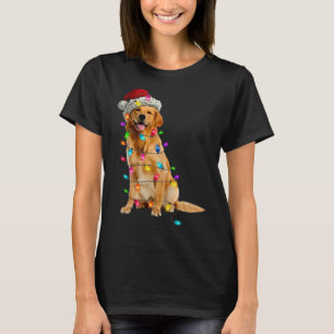 T-shirt Golden Retrivers Lumières de Noël Casquette Père N