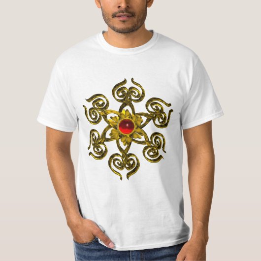 T-SHIRT GOLDEN ROSE RUBY (Devant)