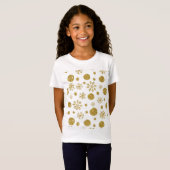 T-Shirt Golden Snow Flakes 1 (Devant entier)