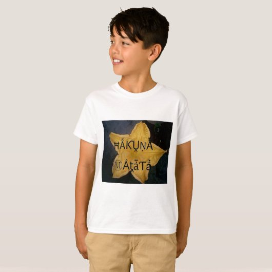 T-shirt Golden Star Hakuna Matata (Devant entier)