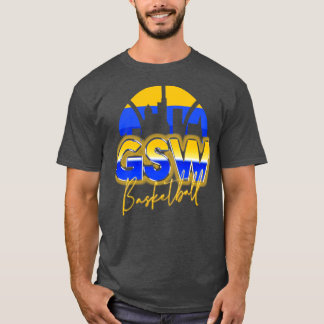 T-shirt Golden State Basketball Retro 90s Chrome Skyline