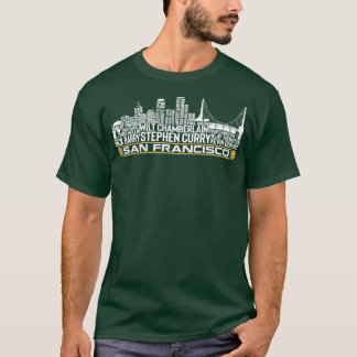 T-shirt Golden State Basketball Team All Time Legends San