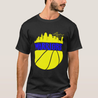 T-shirt Golden State Distressed Basketball Team Fan Warrio