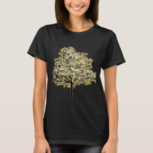 T-shirt Golden Tree Nature Original art