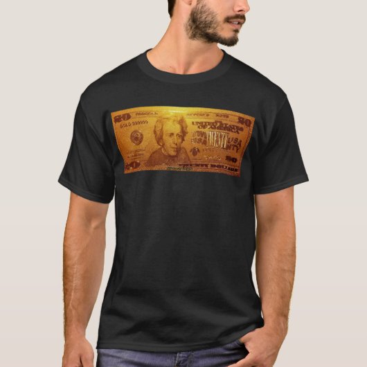 T-shirt Golden US Bill de vingt dollars (Devant)