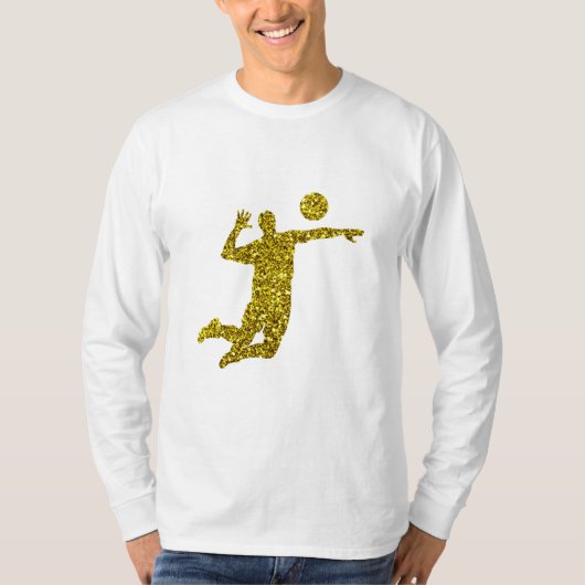 T-shirt Golden Volleyball Long Manche (Devant)