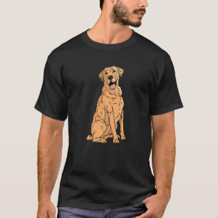 T-shirt Golden White jaune Labrador Retriever Lab Chien Li