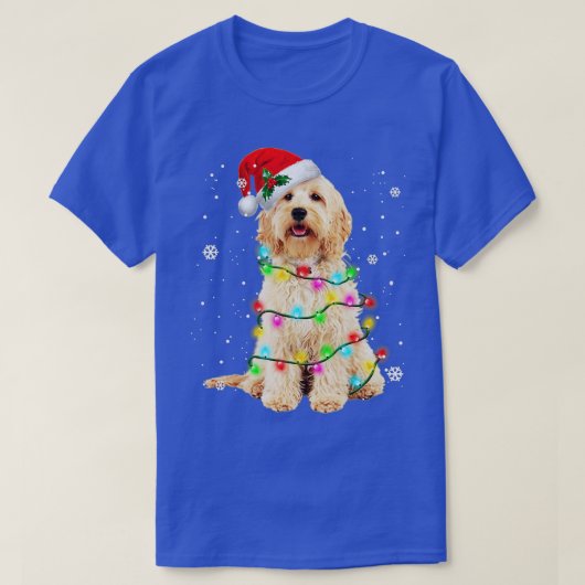 T-shirt Goldendoodle Chien Arbre Chandail de Noël Xmas Pet (Design devant)
