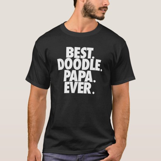 T-shirt Goldendoodle Dad Best Doodle Papa Ever Cadeau (Devant)