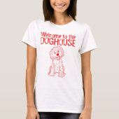 T-shirt Goldendoodle Doghouse (Devant)