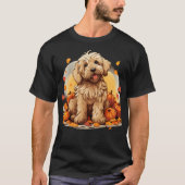 T-shirt Goldendoodle Halloween Cute and Spooky Doodle Dog (Devant)