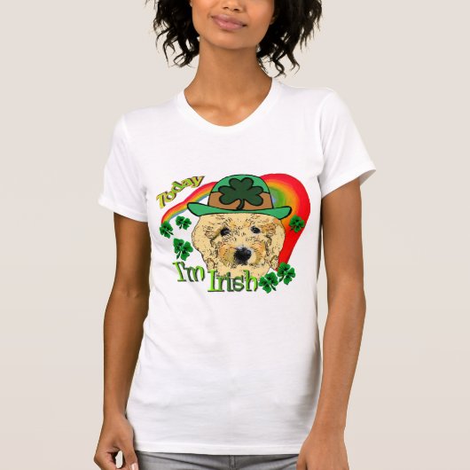 T-shirt Goldendoodle Jour de la Saint Patrick (Devant)