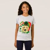 T-Shirt Goldendoodle Jour de la Saint Patrick (Devant entier)