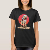 T-shirt Goldendoodle Mars Funny Chien Astronaut (Devant)