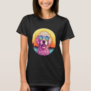 T-shirt Goldendoodle mignon Doodle doré coloré Sunglasse