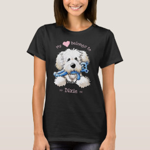 T-shirt Goldendoodle Mon Coeur Appartient À