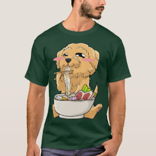 T-shirt Goldendoodle Ramen Noodles Kawaii