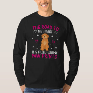 T-shirt Goldendoodle Road To My Heart Dog Owner Graphic