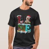 T-shirt Goldendoodle sapin de Noël Light Pyjama Chien Xmas (Devant)