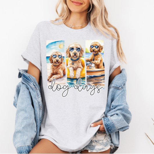 T-shirt Goldendoodles en Lunettes de soleil Chien Jours d'
