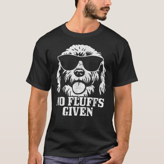 T-shirt Goldenoodle Labraoodle No Fluffs the Dood Funny  (Devant)