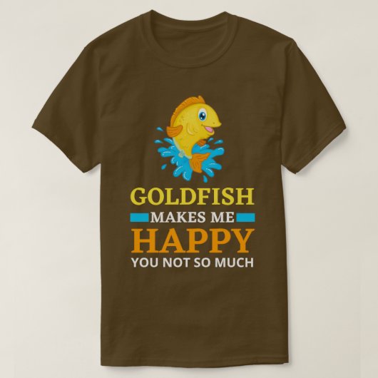 T-shirt Goldfish Me Rend Heureux (Design devant)