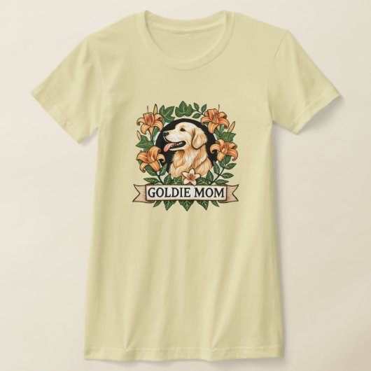 T-shirt Goldie Maman Golden Retriever Chien Moms (Poser)