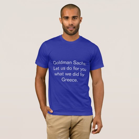 T-shirt Goldman Sachs Grèce (Devant entier)