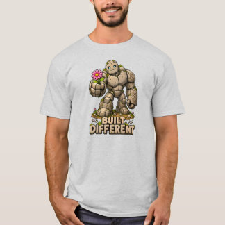 T-shirt Golem de pierre mignon construit différemment Humo