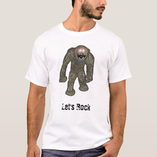 T-shirt Golem de roche (Devant)