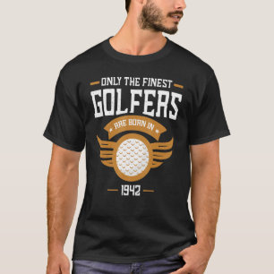 T-shirt Golf 1942 80e anniversaire 80 ans Golfeur