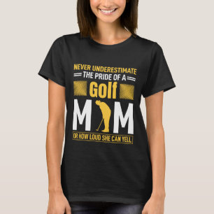 T-shirt golf amusant maman sport mot d'art