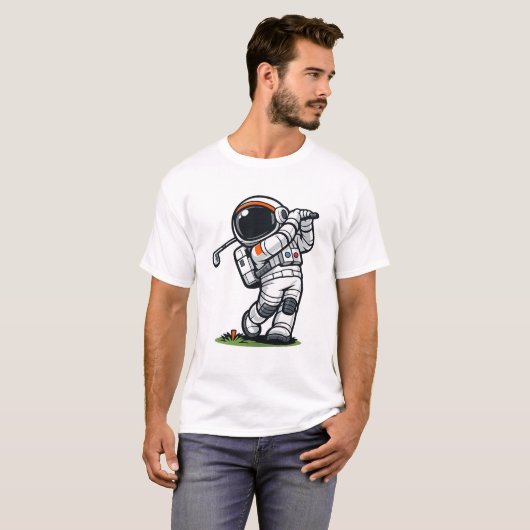 T-shirt Golf Astronaute (Devant entier)