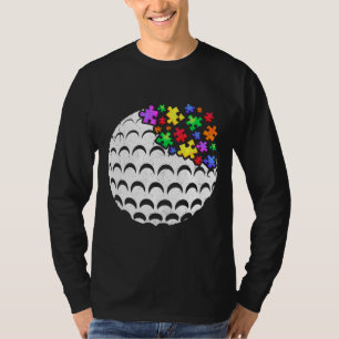 T-shirt Golf Autisme Puzzle Hommes Femmes Enfants Sensibil