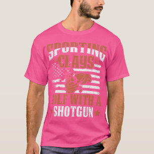 T-shirt Golf Avec Armes À Chaussures Sport Tireur Argile P