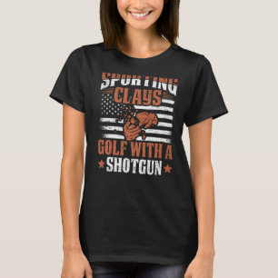 T-shirt Golf avec fusils de tir - Tireur de sport & pigeon