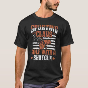 T-shirt Golf avec fusils de tir - Tireur de sport & pigeon
