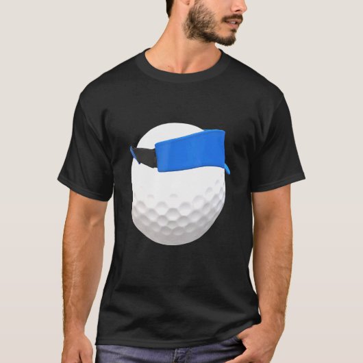 T-shirt Golf Ball Backer Visor Golfer (Devant)