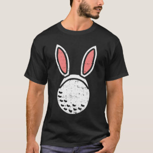 T-shirt Golf Ball Bunny Ears Funny Golf de Pâques Golfer G