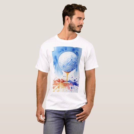 T-shirt Golf Ball Splash Golf (Devant entier)