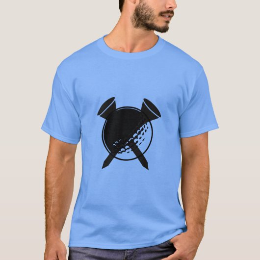 T-shirt Golf Ball & Tee (Devant)