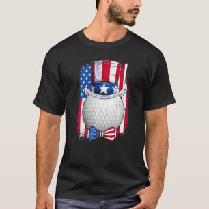 T-shirt Golf Ball & Uncle Sam Casquette Drapeau Américain