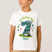 T-shirt Golf Birthday Boy Shirt Septième Golf Party (Devant)