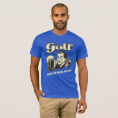 T-shirt Golf : Boire et conduire depuis 1642 (Devant entier)