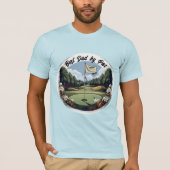 T-shirt Golf Club et Ball Best Papa par Par (Devant)