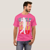 T-shirt Golf Club Golfing Garçons Hommes (Devant entier)
