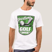 T-shirt Golf Club NAME Pro Golfer Player Personnalisé (Devant)